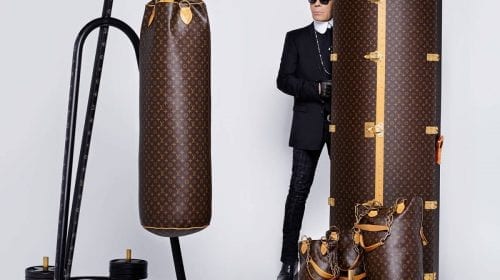 LV Luxury Punching Bag, cu design semnat Karl Lagerfeld   