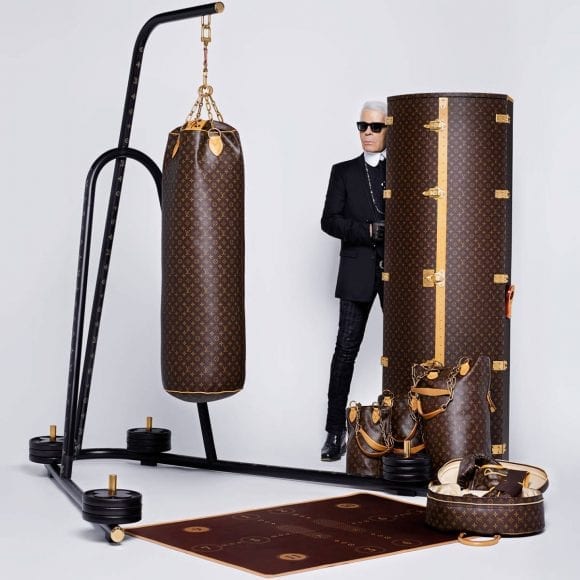 LV Luxury Punching Bag, cu design semnat Karl Lagerfeld   