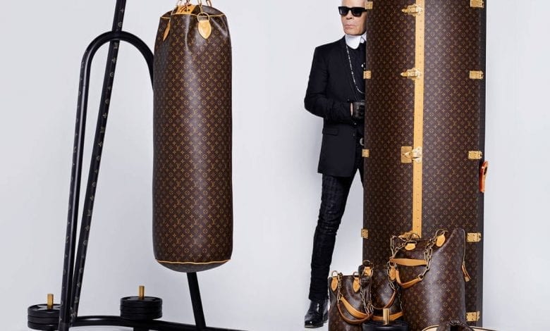 LV Luxury Punching Bag, cu design semnat Karl Lagerfeld  