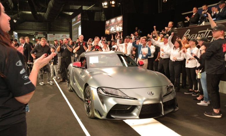 Primul model din noua Toyota Supra s-a vândut la licitație cu 2,1 milioane de dolari
