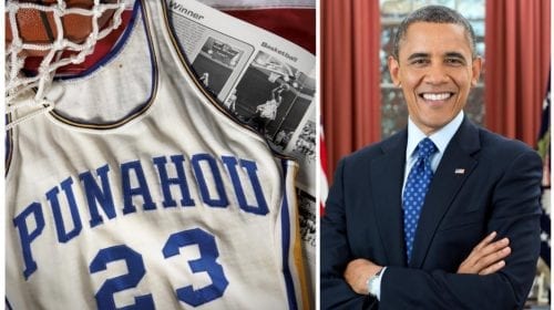 Tricoul de baschet din liceu al lui Obama, vândut pentru o sumă impresionantă