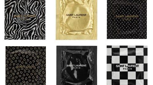 Saint Laurent a lansat un prezervativ de lux