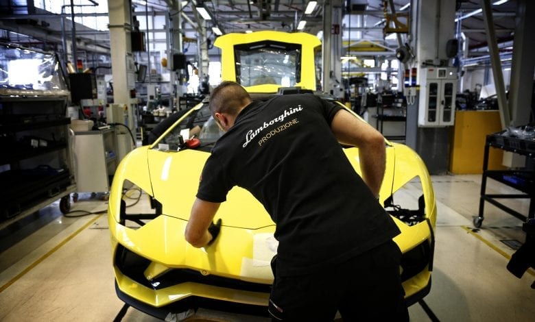 Lamborghini închide temporar o fabrică din Italia din cauza coronavirus