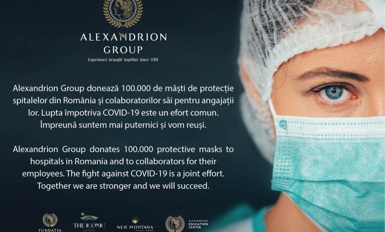 Alexandrion Group susține lupta națională împotriva COVID-19