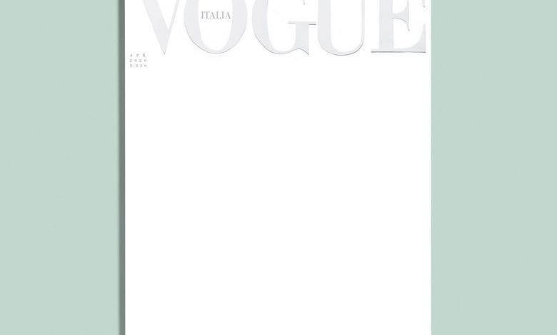Vogue Italia publică prima copertă albă
