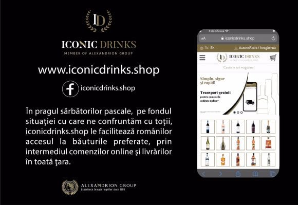 Iconicdrinks.shop le facilitează românilor accesul la băuturile preferate, ȋn pragul sărbătorilor pascale