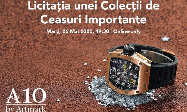 Artmark: Cea mai mare colecție de ceasuri din România, la licitație pe 26 mai