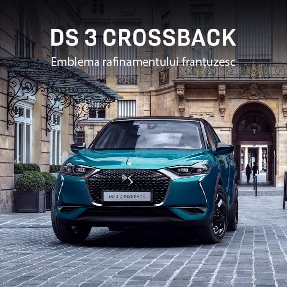 DS 3 CROSSBACK, SUV-ul dinamic și elegant creat de DS Automobiles