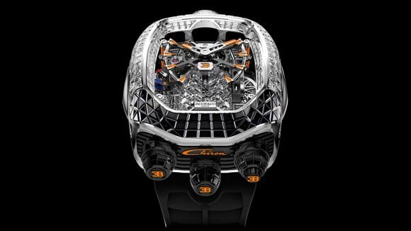 Noul ceas Bugatti Chiron de 560.000 de dolari al lui Jacob & Co. pare că are în interior un motor Supercar