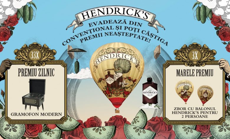 Alexandrion Group anunță o campanie cu premii inedite, dedicată celor care iubesc Hendrick’s Gin