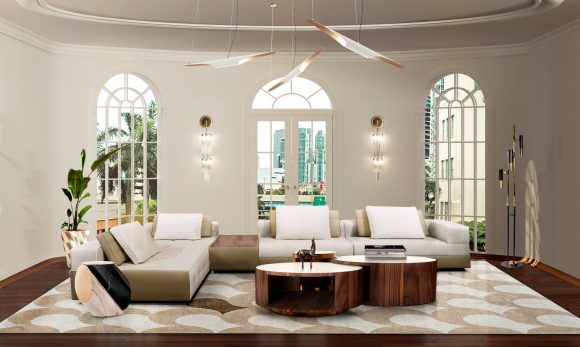 Un design elegant și flexibil pentru living și dining, într-un ambient modern și armonios