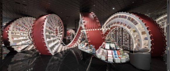 O librărie realizată în spirală este principala atracție din China