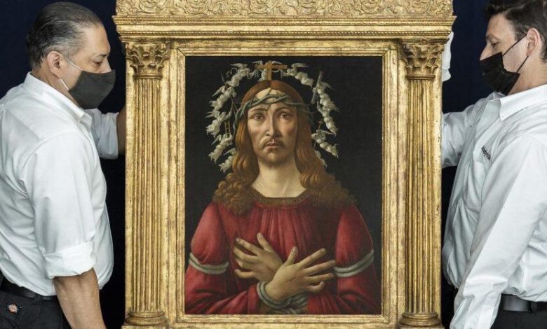 Portretul lui Hristos realizat de Botticelli a fost vândut la licitație pentru o sumă record