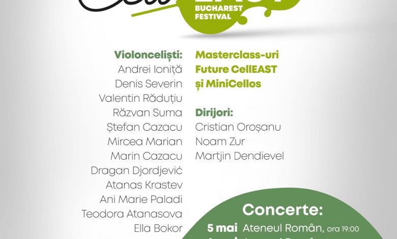 CellEAST Festival 2022 – Primul festival de violoncele din România