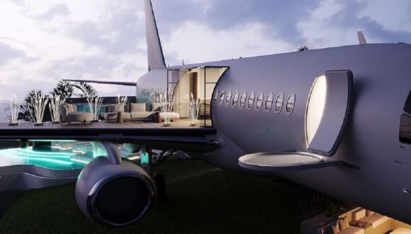 Un Boeing 737 a fost transformat într-o vilă de lux