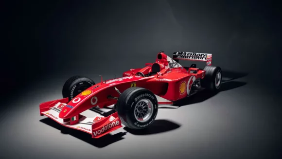 Mașina de Formula 1 Ferrari a lui Michael Schumacher va fi scoasă la licitație