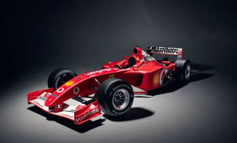 Mașina de Formula 1 Ferrari a lui Michael Schumacher va fi scoasă la licitație