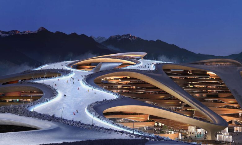Marriott va deschide primul hotel W din Arabia Saudită pe un lac artificial de 2,8 km lungime în stațiunea de schi futuristă Trojena
