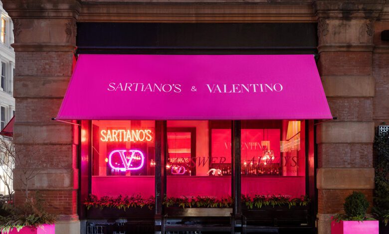 Valentino dezvăluie o cafenea pop-up exclusivistă în timpul NYFW