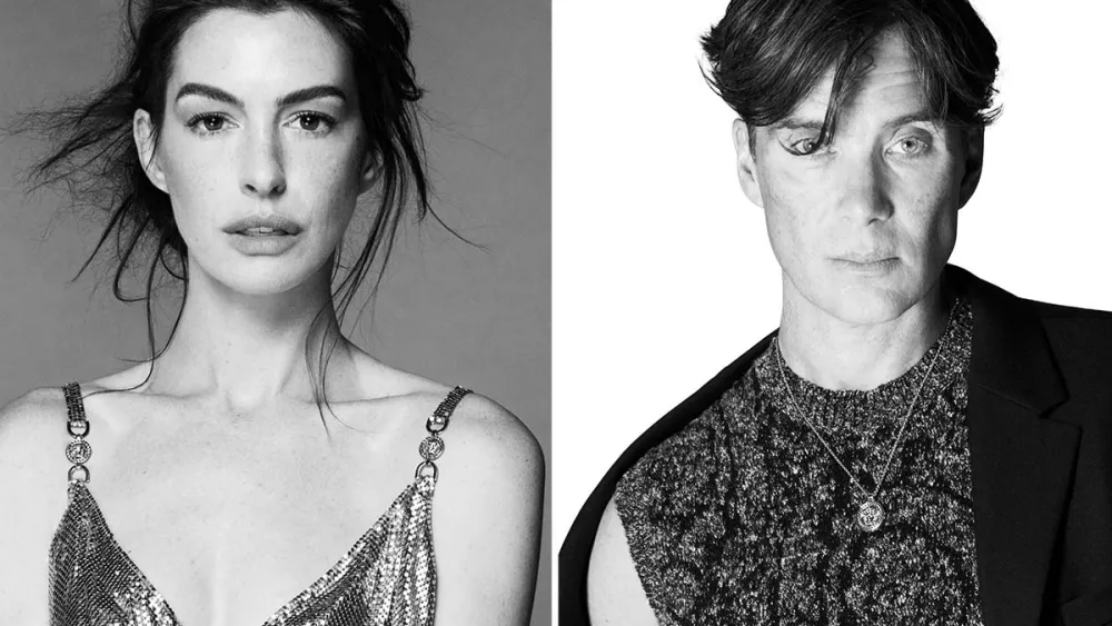 Anne Hathaway Cillian Murphy Versace Icons